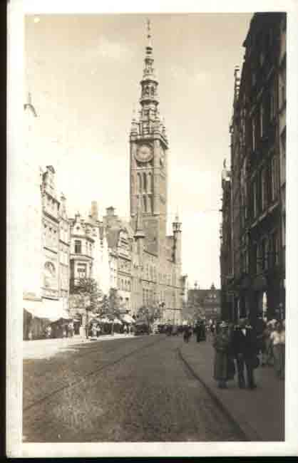 Danzig - Langgasse und Rathaus