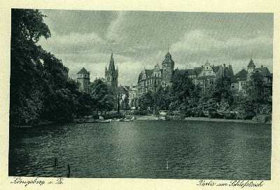 Kr�lewiec - Widok na park zamkowy