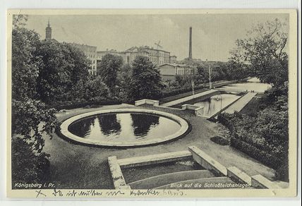 K�nigsberg - Blick auf die Schlo�teichanlagen 1935