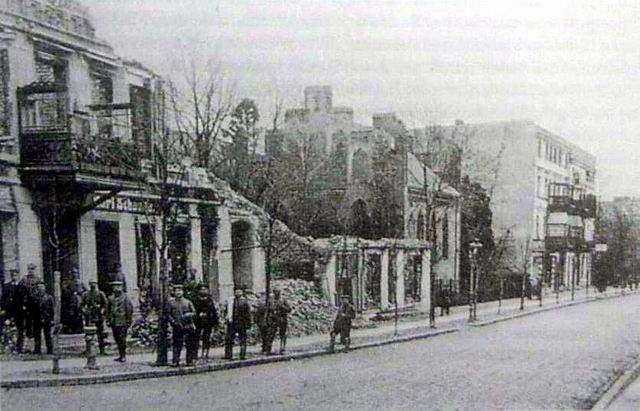 Lyck - Hindenburg Stra�e und Synagoge