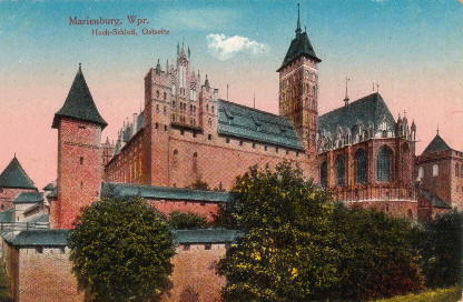Marienburg - Hoch-Schlo�, Ostseite