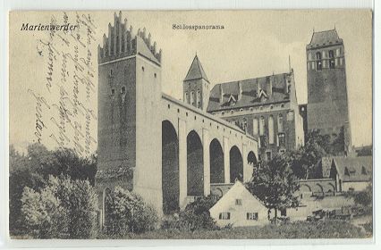 Marienwerder - Schlo�panorama 1910
